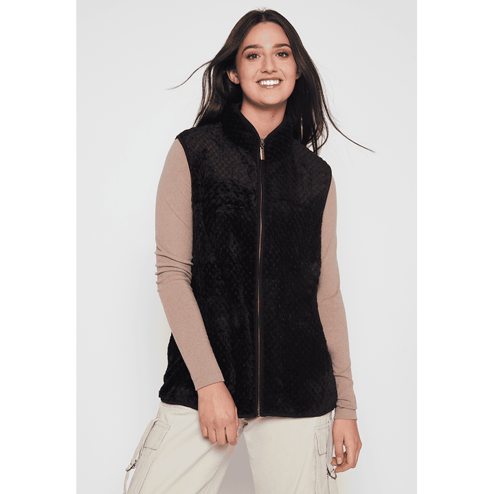 Polar Peludo Sin Manga Mujer Negro Familyshop 1