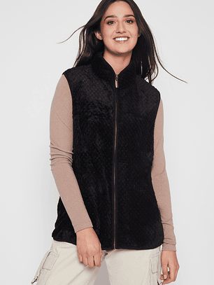 Polar Peludo Sin Manga Mujer Negro Familyshop