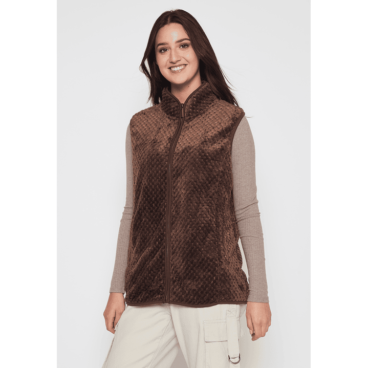 Polar Peludo Sin Manga Mujer Café Familyshop 1