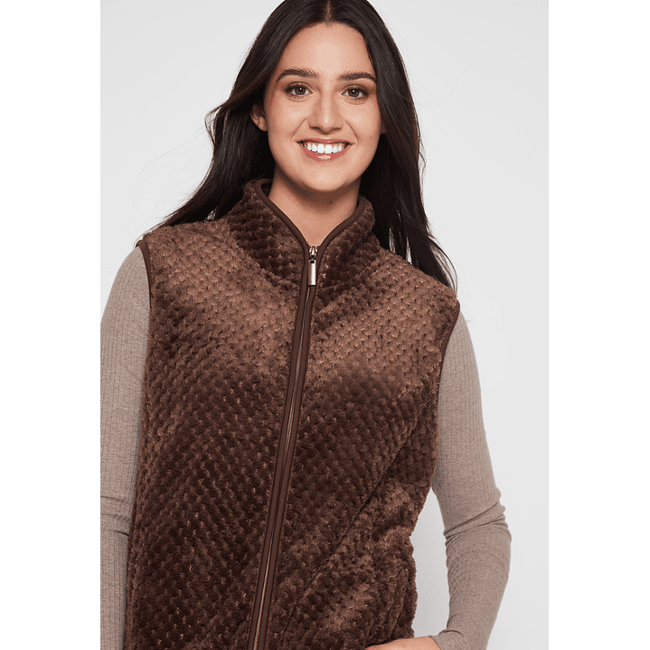 Polar Peludo Sin Manga Mujer Café Familyshop 3