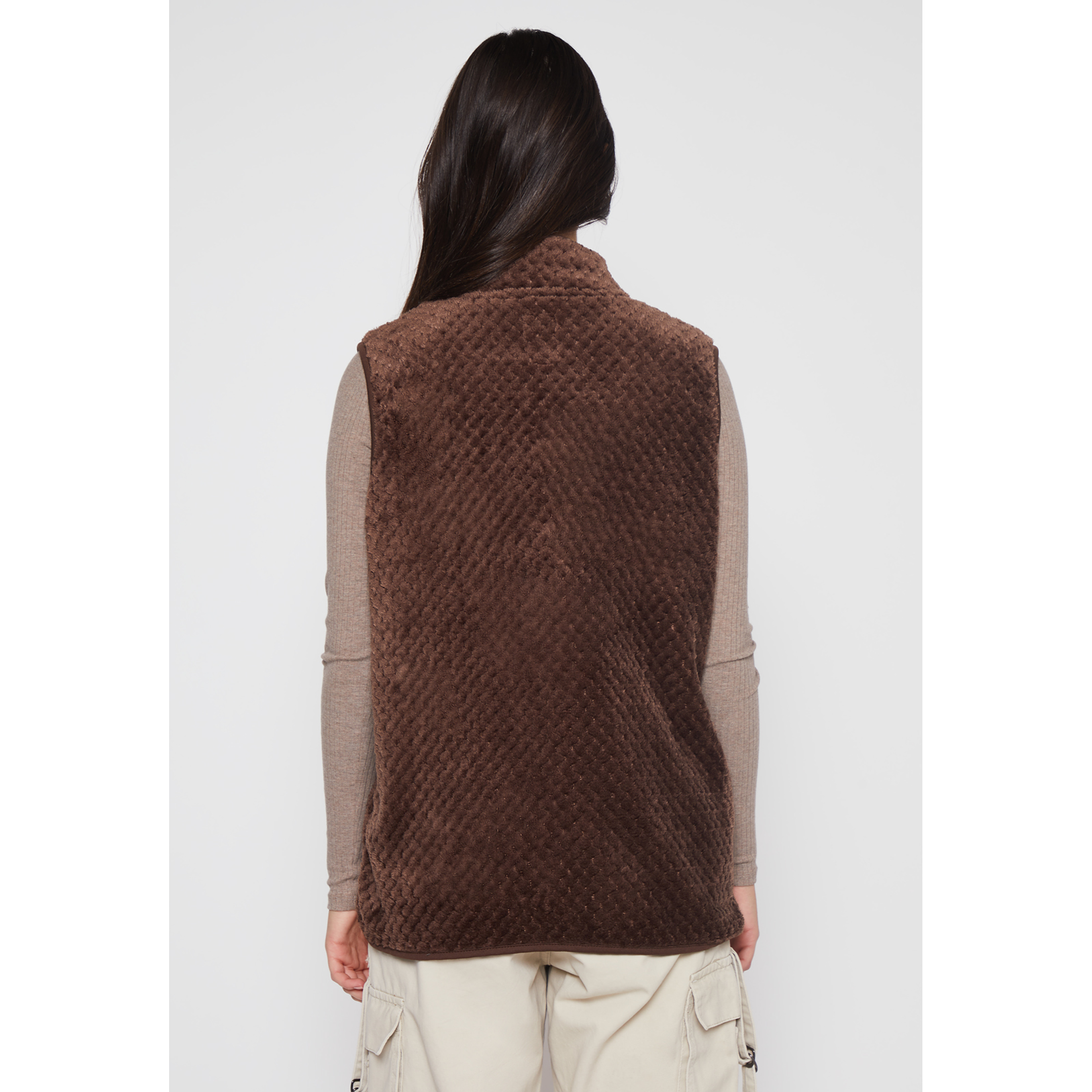 Polar Peludo Sin Manga Mujer Café Familyshop 4