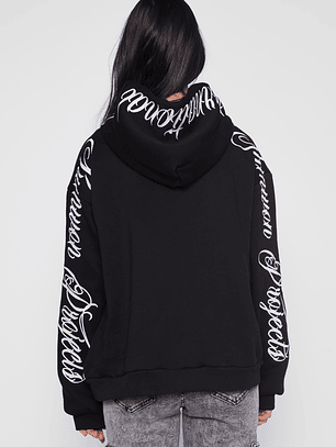 Polerón Bordado Go Mujer Negro Familyshop