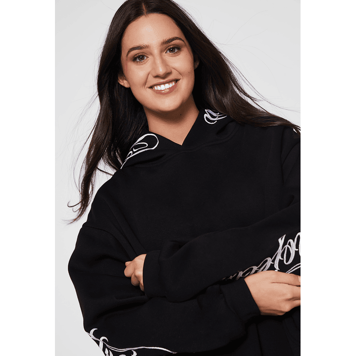 Polerón Bordado Go Mujer Negro Familyshop 4