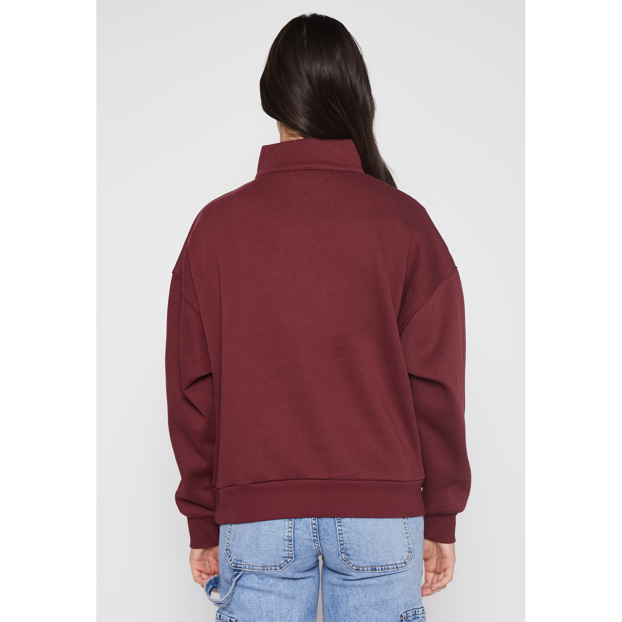 Polerón New York Mujer Burdeo Familyshop 3