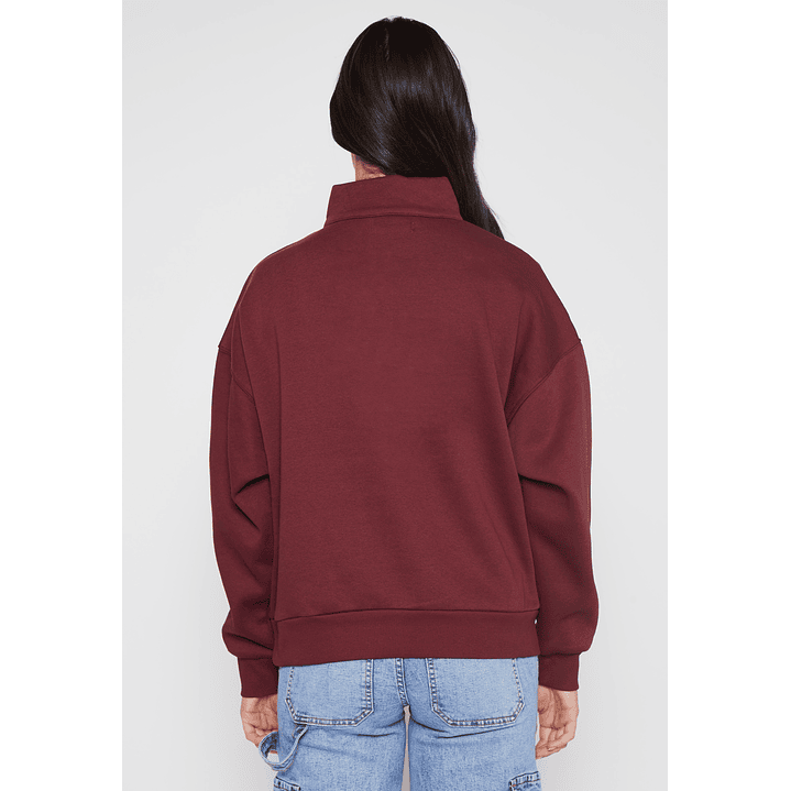 Polerón New York Mujer Burdeo Familyshop 3