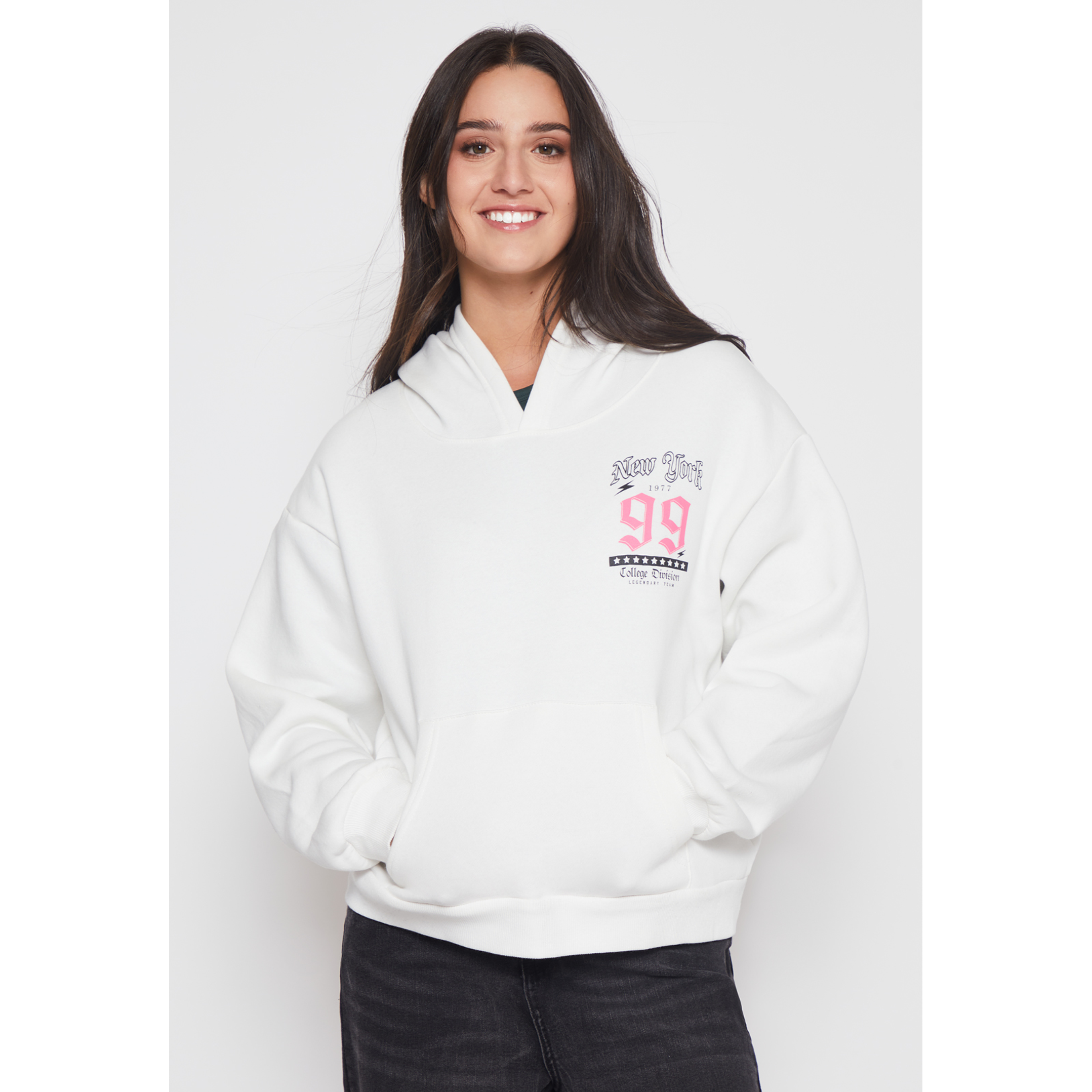 Polerón New York 99 Mujer Crudo Familyshop 1