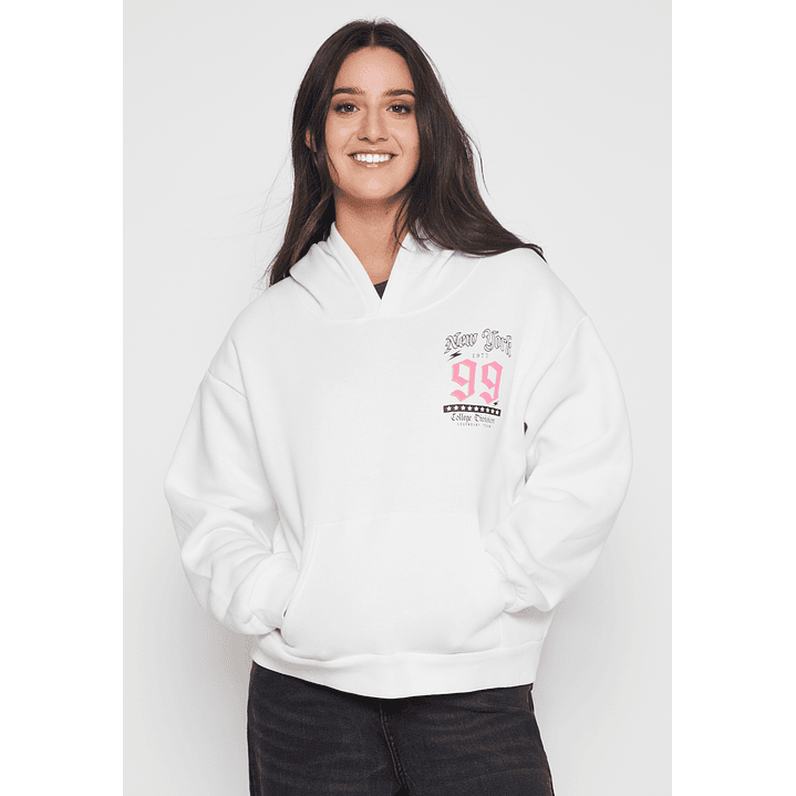 Polerón New York 99 Mujer Crudo Familyshop 1