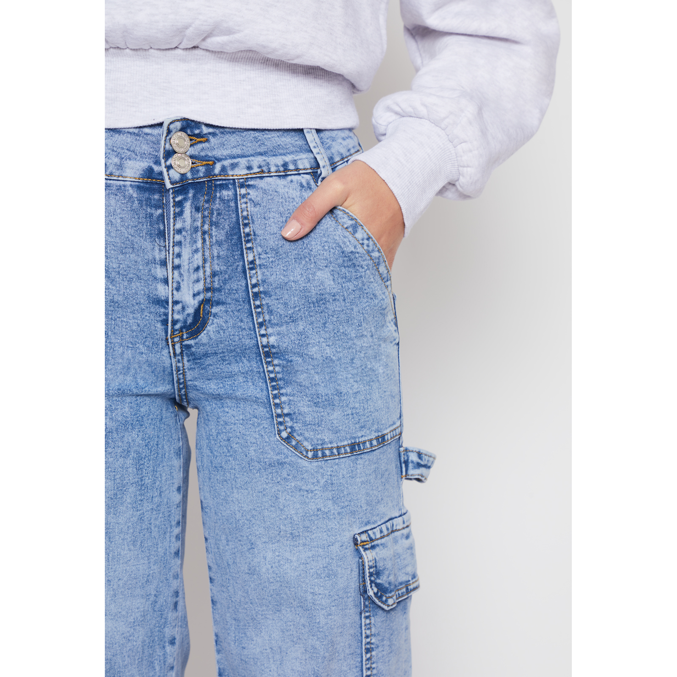 Jeans Wide Leg Cr Mujer Azul Familyshop 4