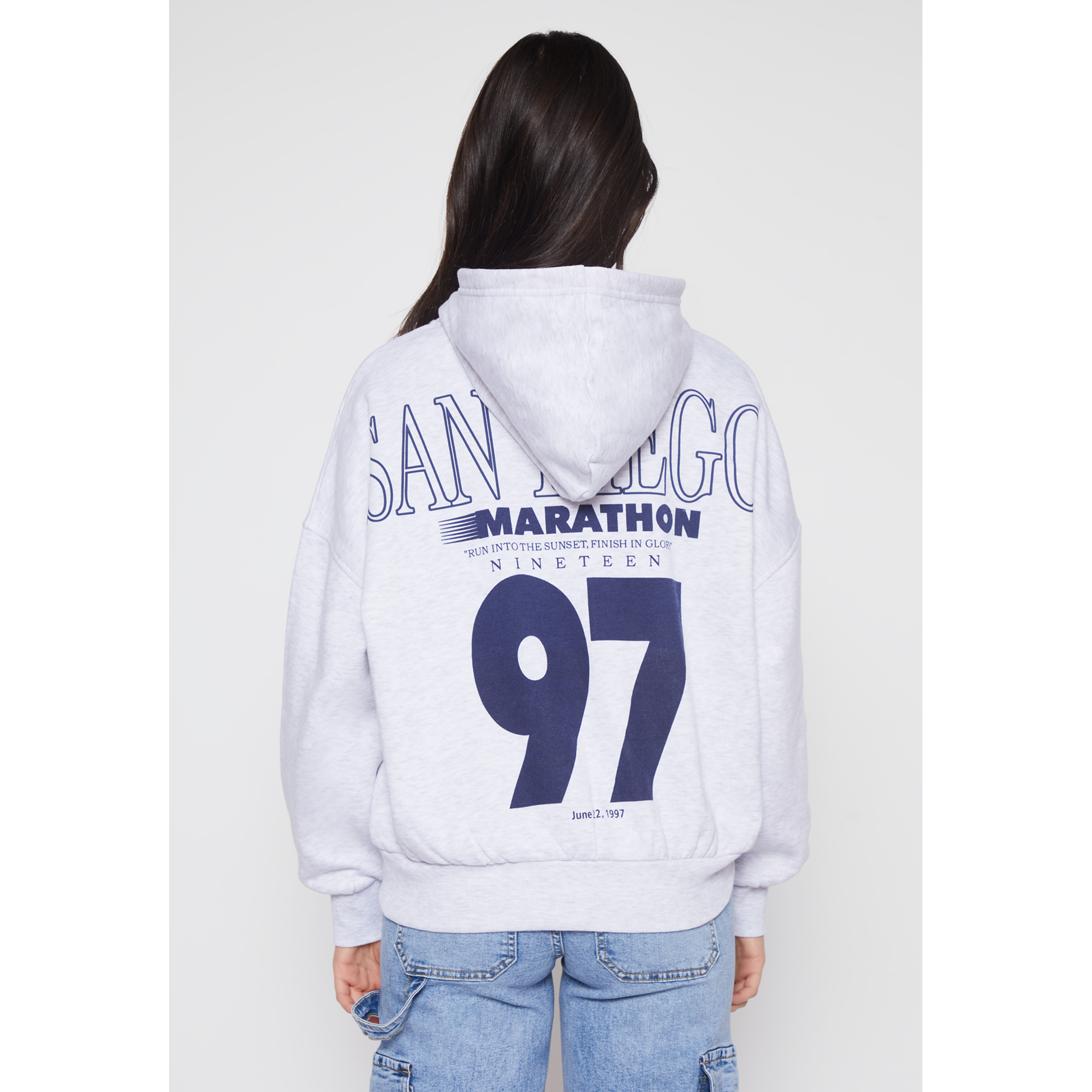 Polerón Hoodie Mujer Gris Familyshop 3