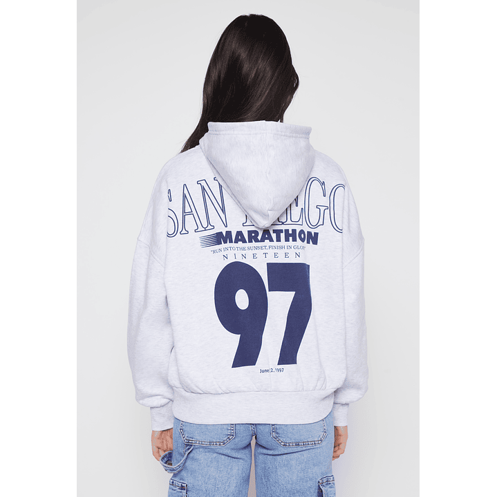 Polerón Hoodie Mujer Gris Familyshop 3