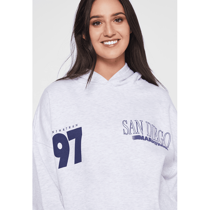 Polerón Hoodie Mujer Gris Familyshop 4