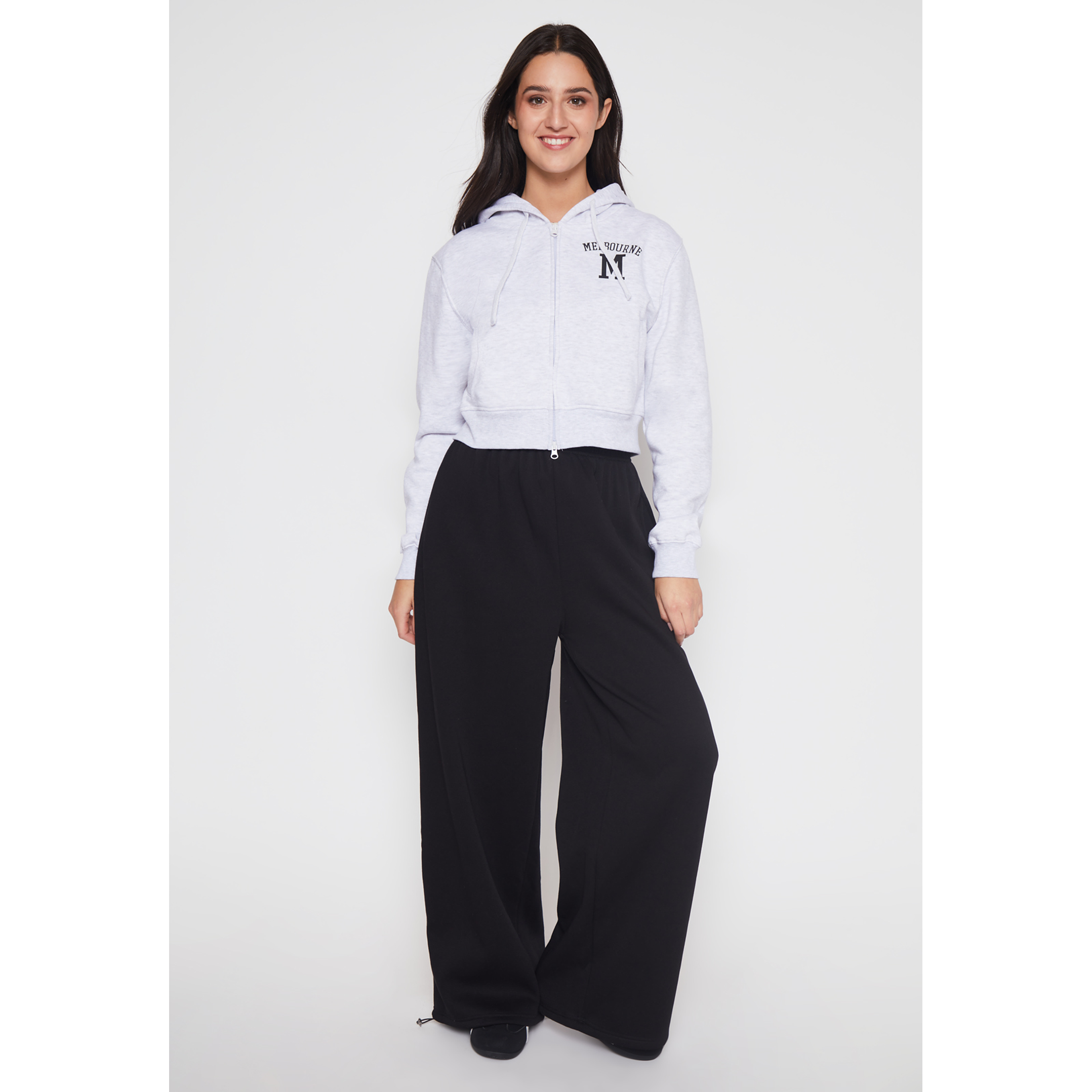 Pantalón Buzo Baggy Mujer Negro Familyshop 2