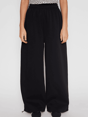 Pantalón Buzo Baggy Mujer Negro Familyshop