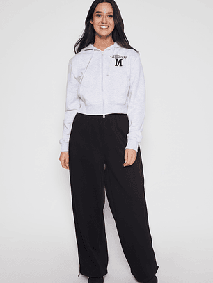 Polerón Letras Mujer Gris Familyshop