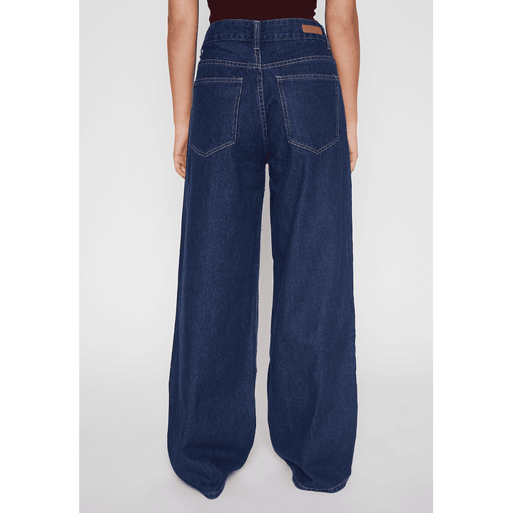 Jeans Wide Leg Raw Mujer Azul Familyshop 4