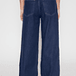 Jeans Wide Leg Raw Mujer Azul Familyshop - Miniatura 4
