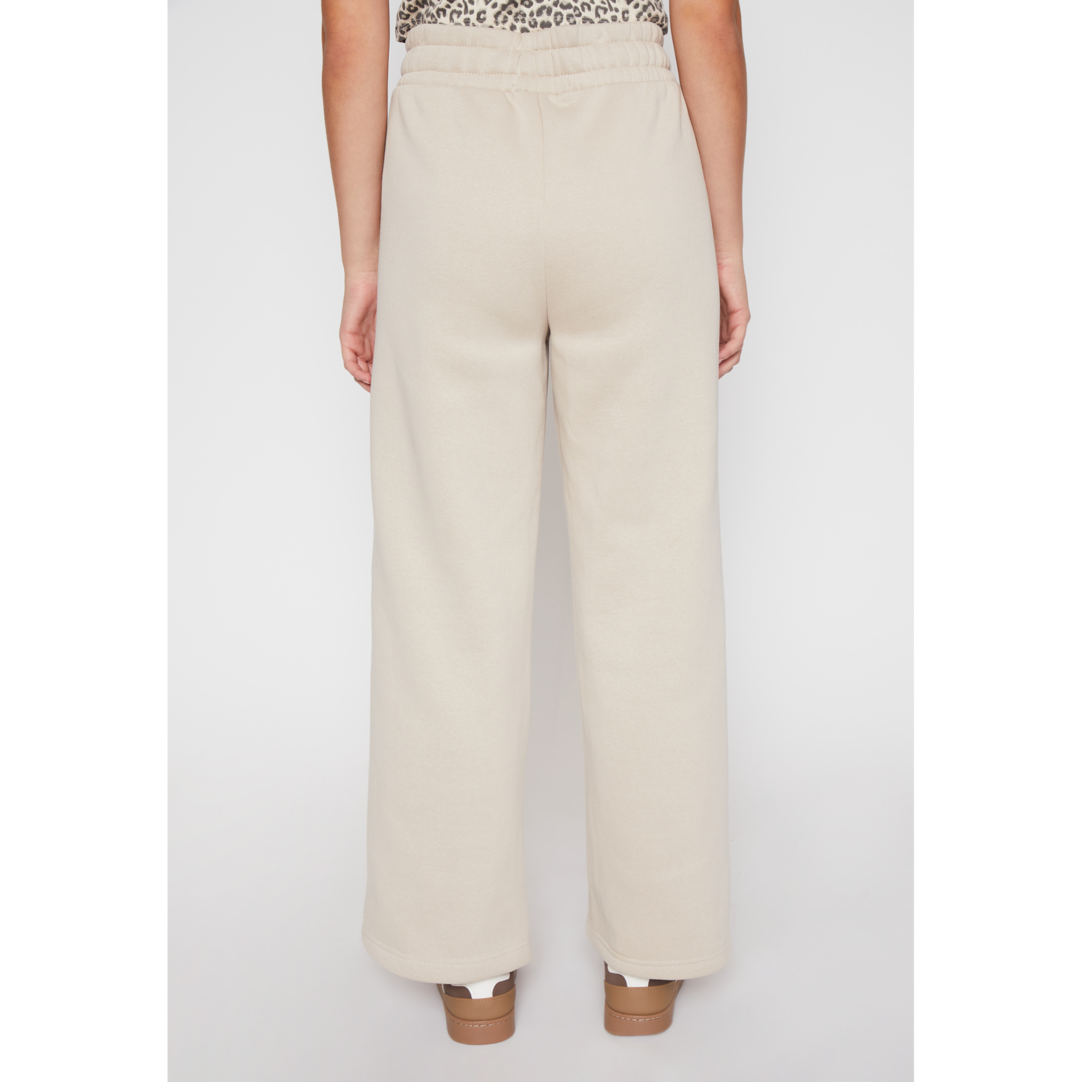 Pantalón Buzo Wide Leg Mujer Beige Familyshop 4