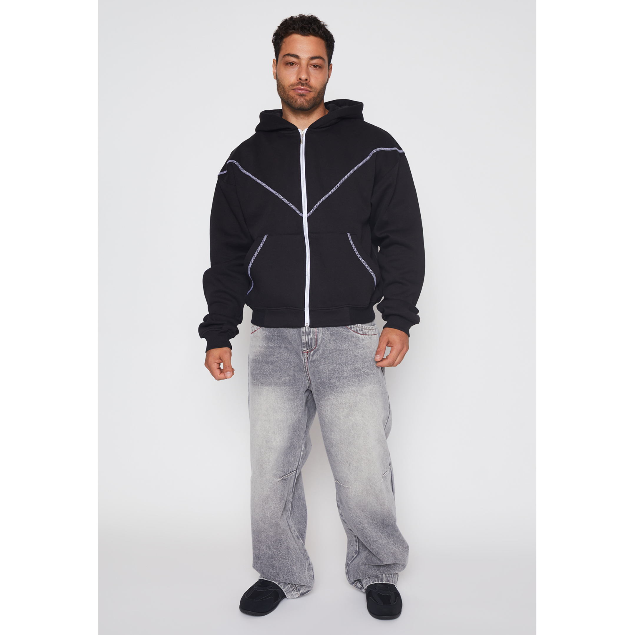 Polerón Boxy Death Hombre Negro Familyshop 2