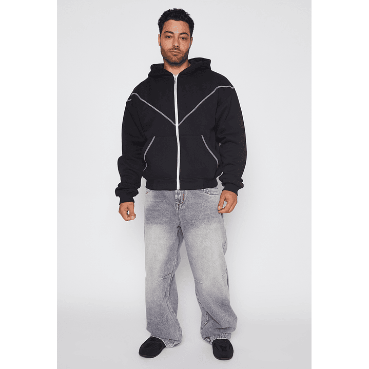 Polerón Boxy Death Hombre Negro Familyshop 2