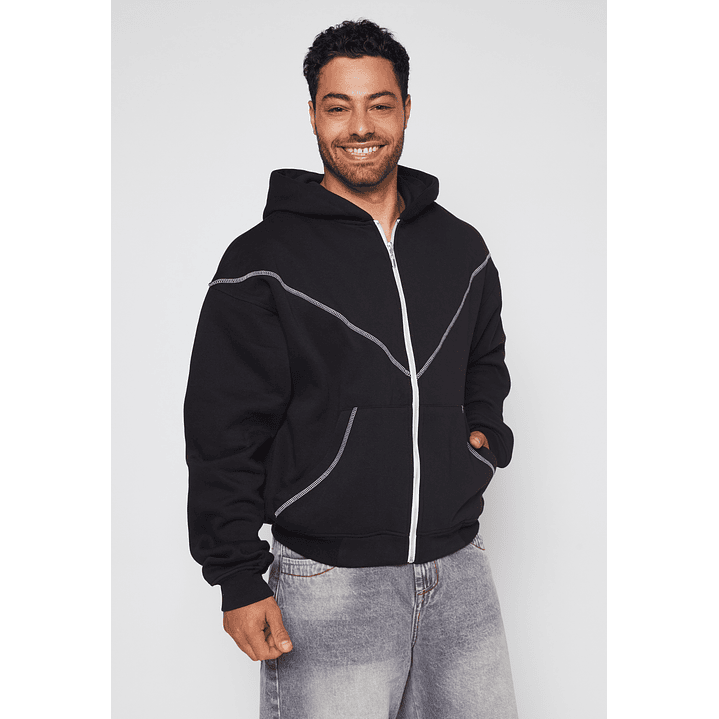 Polerón Boxy Death Hombre Negro Familyshop 1