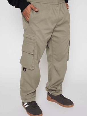 Pantalón Cargo Ajustable Hombre Verde Familyshop