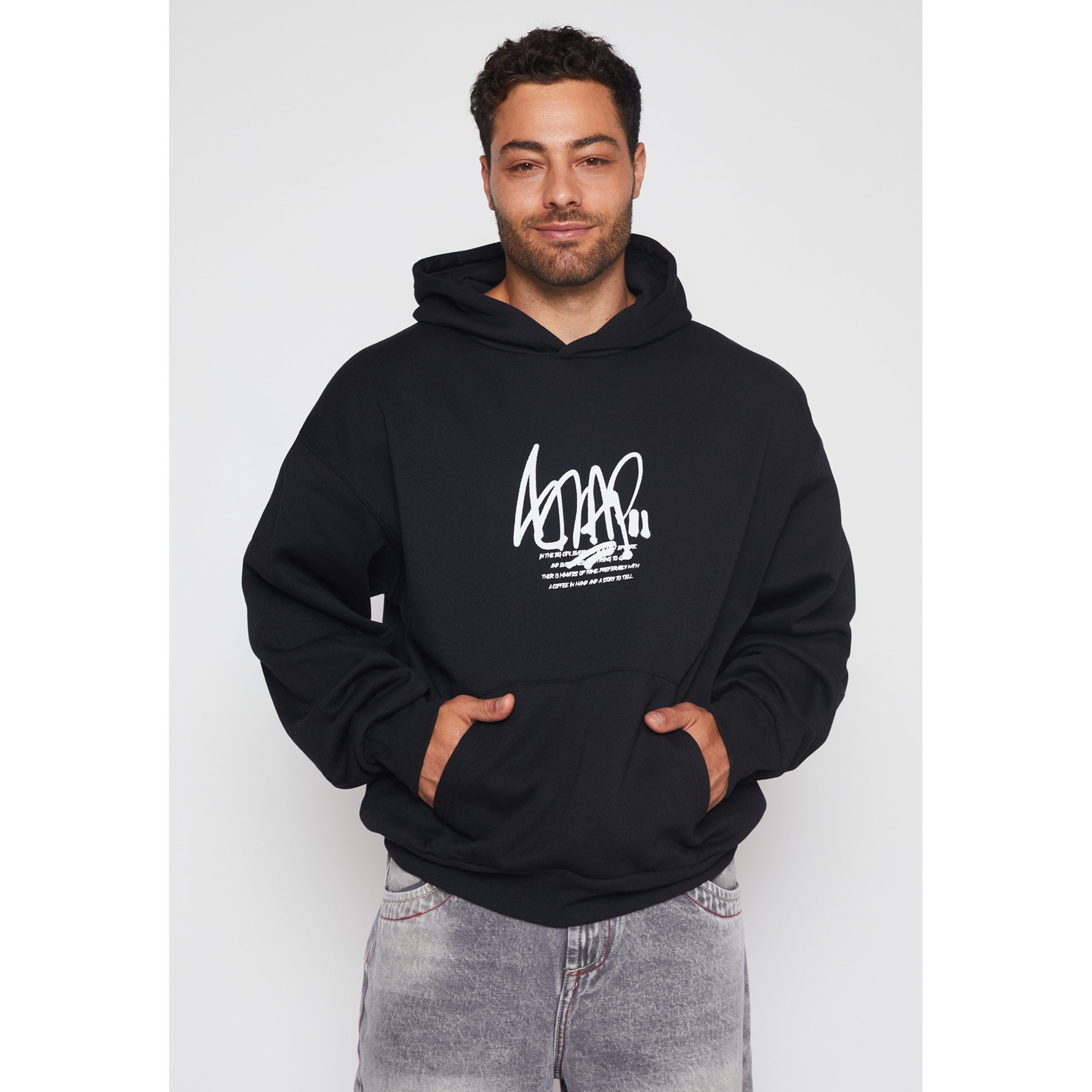 Polerón Graffiti AYB Hombre Negro Familyshop 1