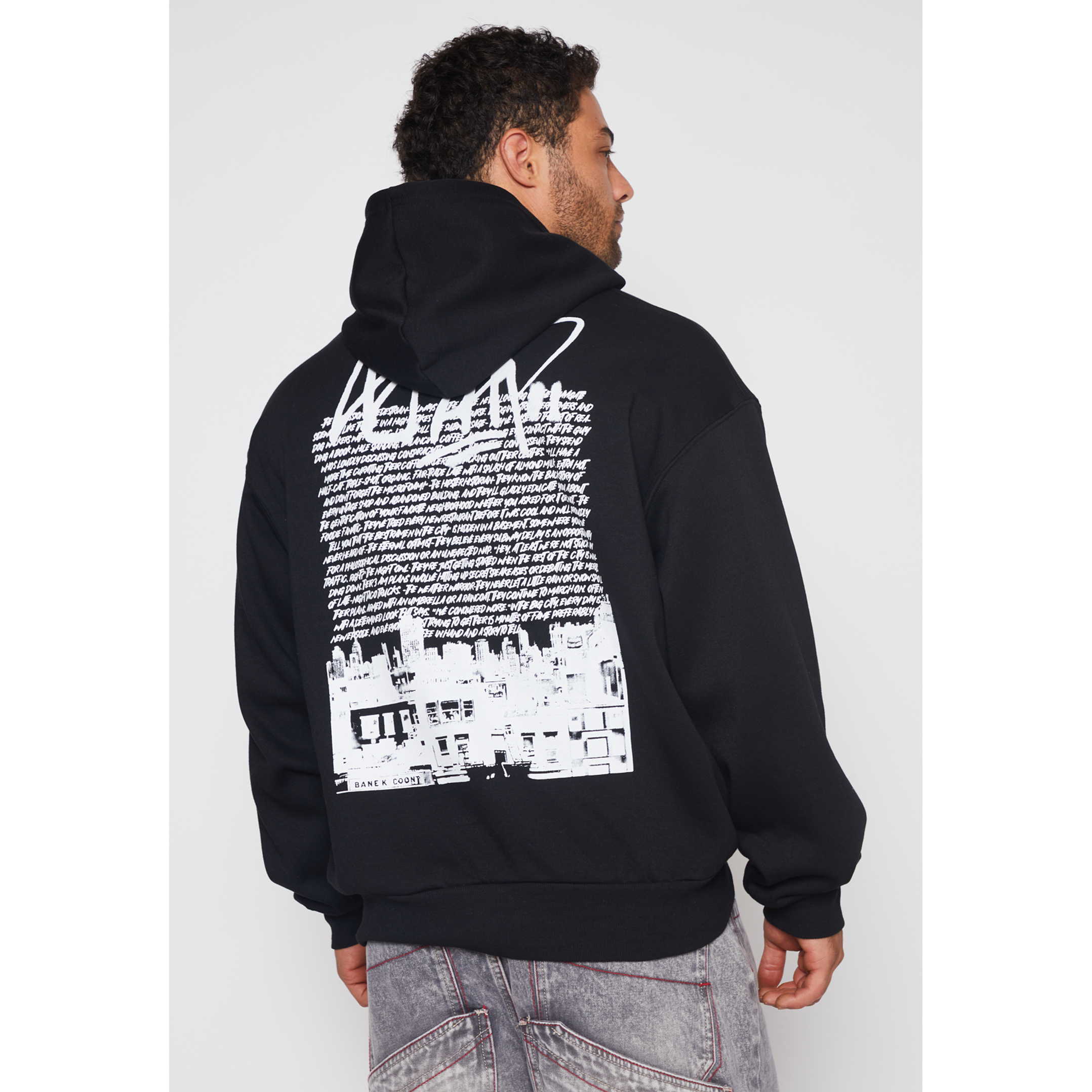 Polerón Graffiti AYB Hombre Negro Familyshop 4