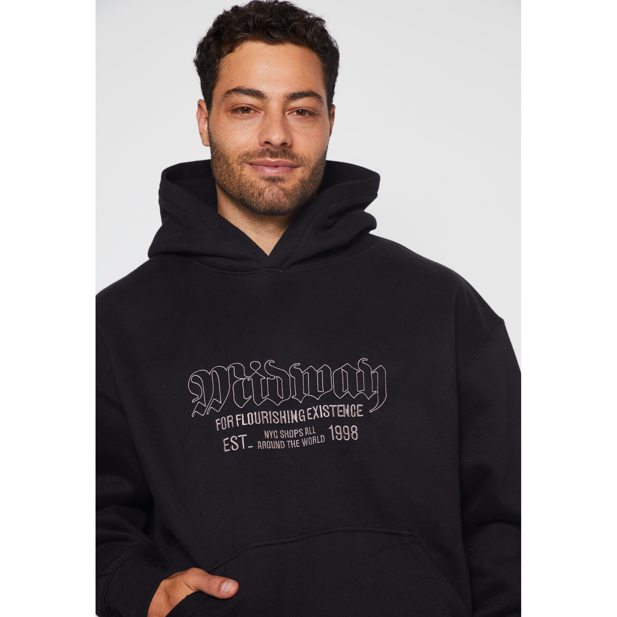 Polerón Oversize Hombre Negro Familyshop 4