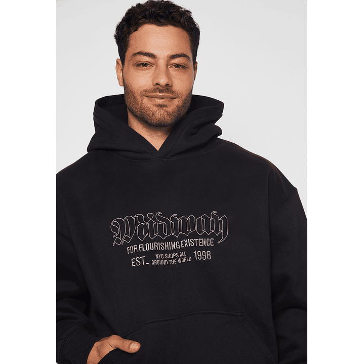 Polerón Oversize Hombre Negro Familyshop 4