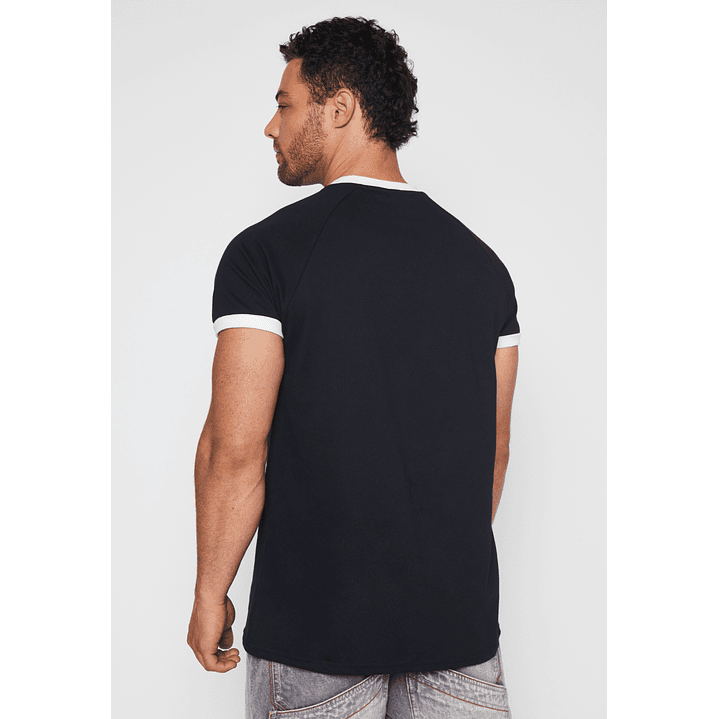 Polera College Raglan Hombre Negro Familyshop 4
