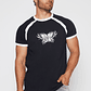 Polera College Raglan Hombre Negro Familyshop - Miniatura 1