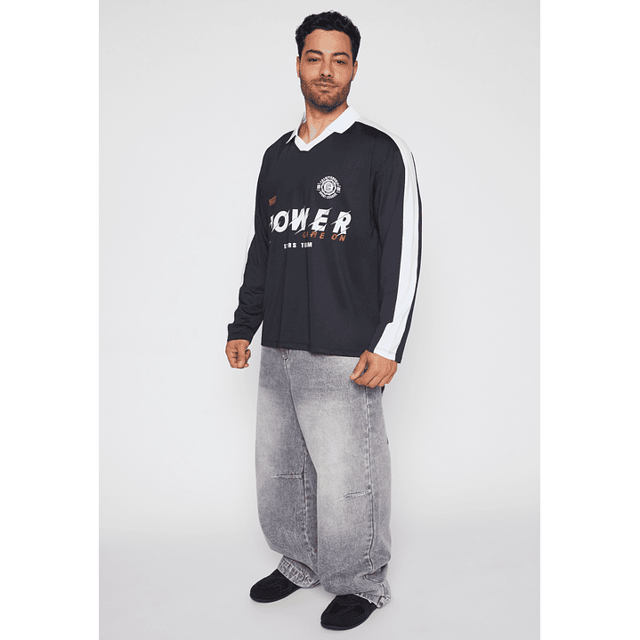 Polera Deportiva Power Hombre Negro Familyshop 2