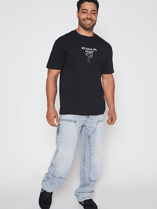 Polera Lluvia Hombre Negro Familyshop