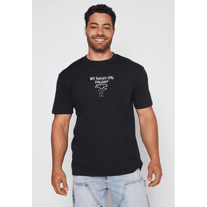 Polera Lluvia Hombre Negro Familyshop 1