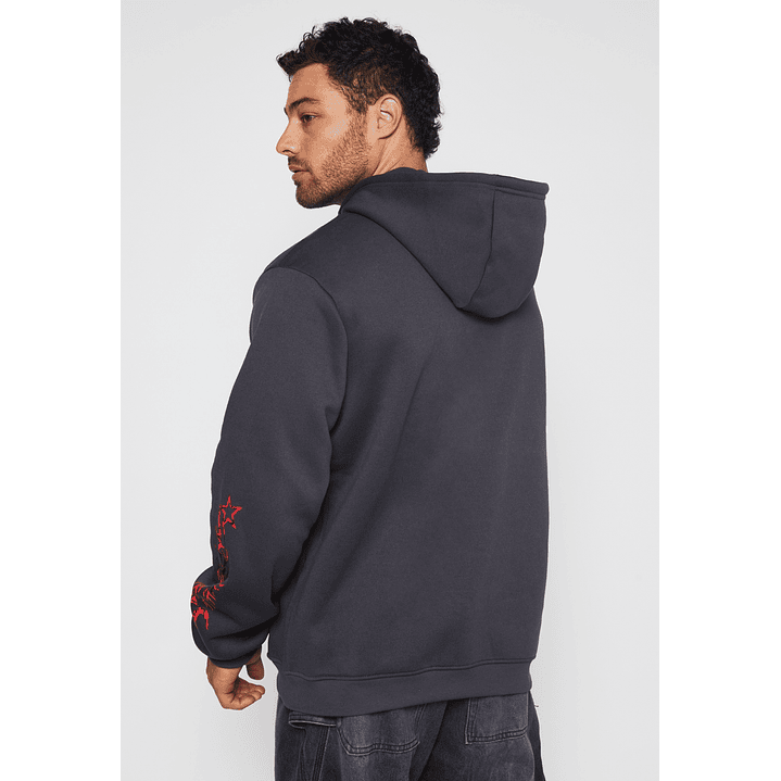 Polerón Death Hombre Gris Familyshop 4