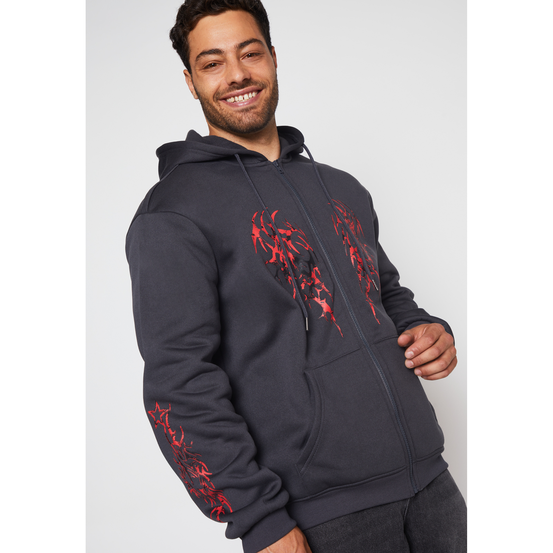 Polerón Death Hombre Gris Familyshop 3