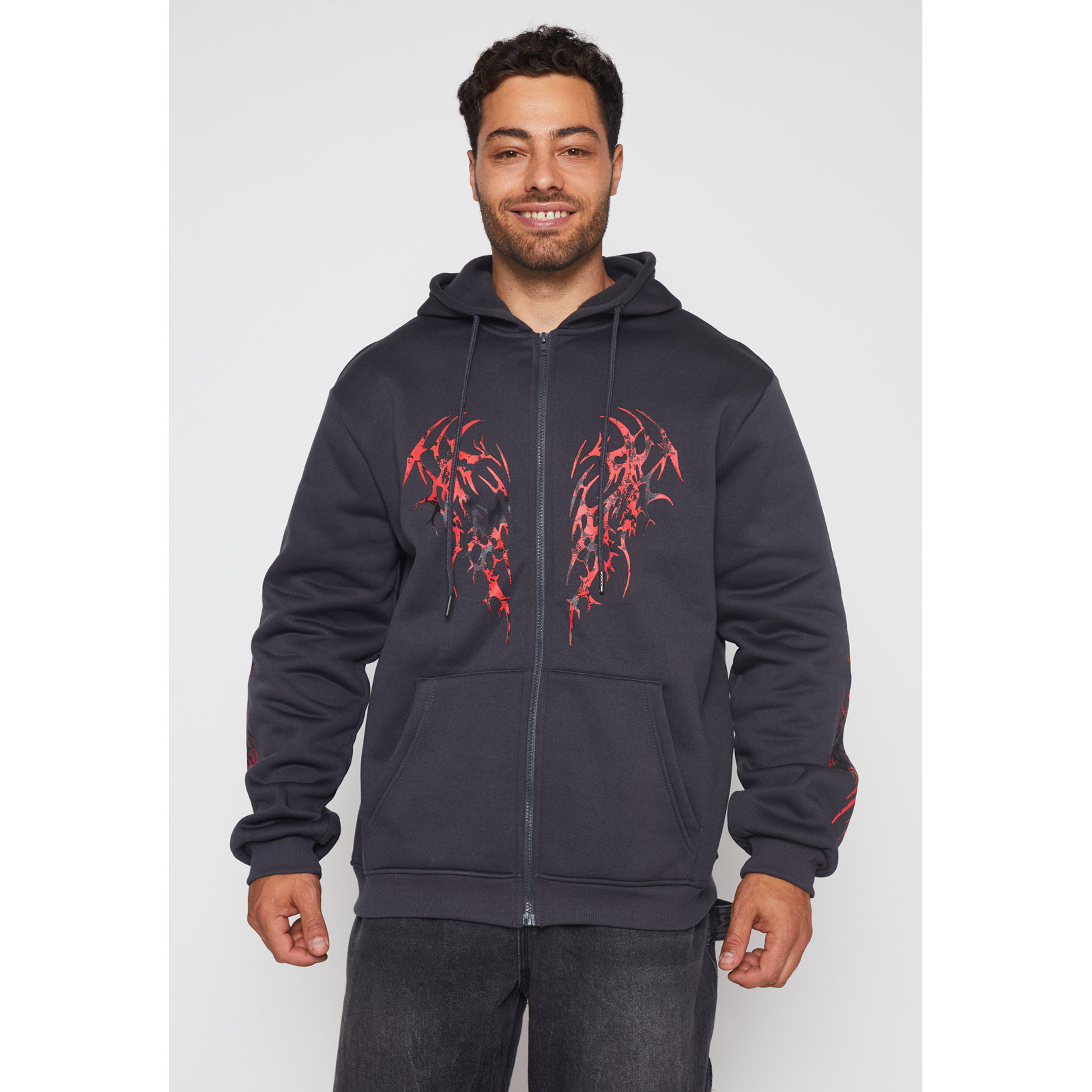 Polerón Death Hombre Gris Familyshop 1