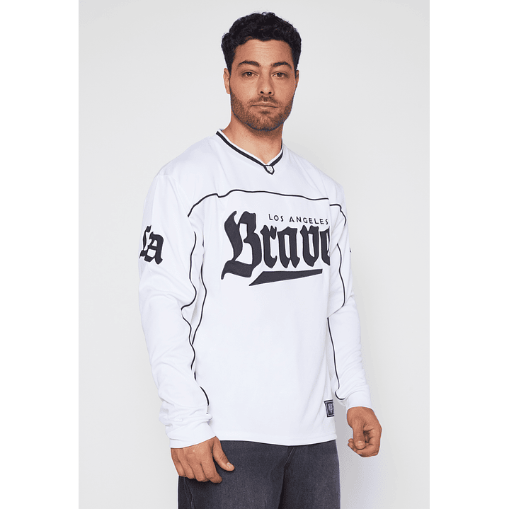 Polera Deportiva Hombre Blanco Familyshop 1