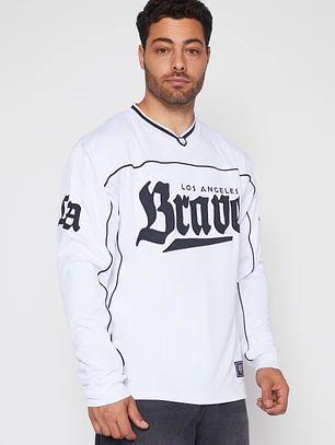 Polera Deportiva Hombre Blanco Familyshop