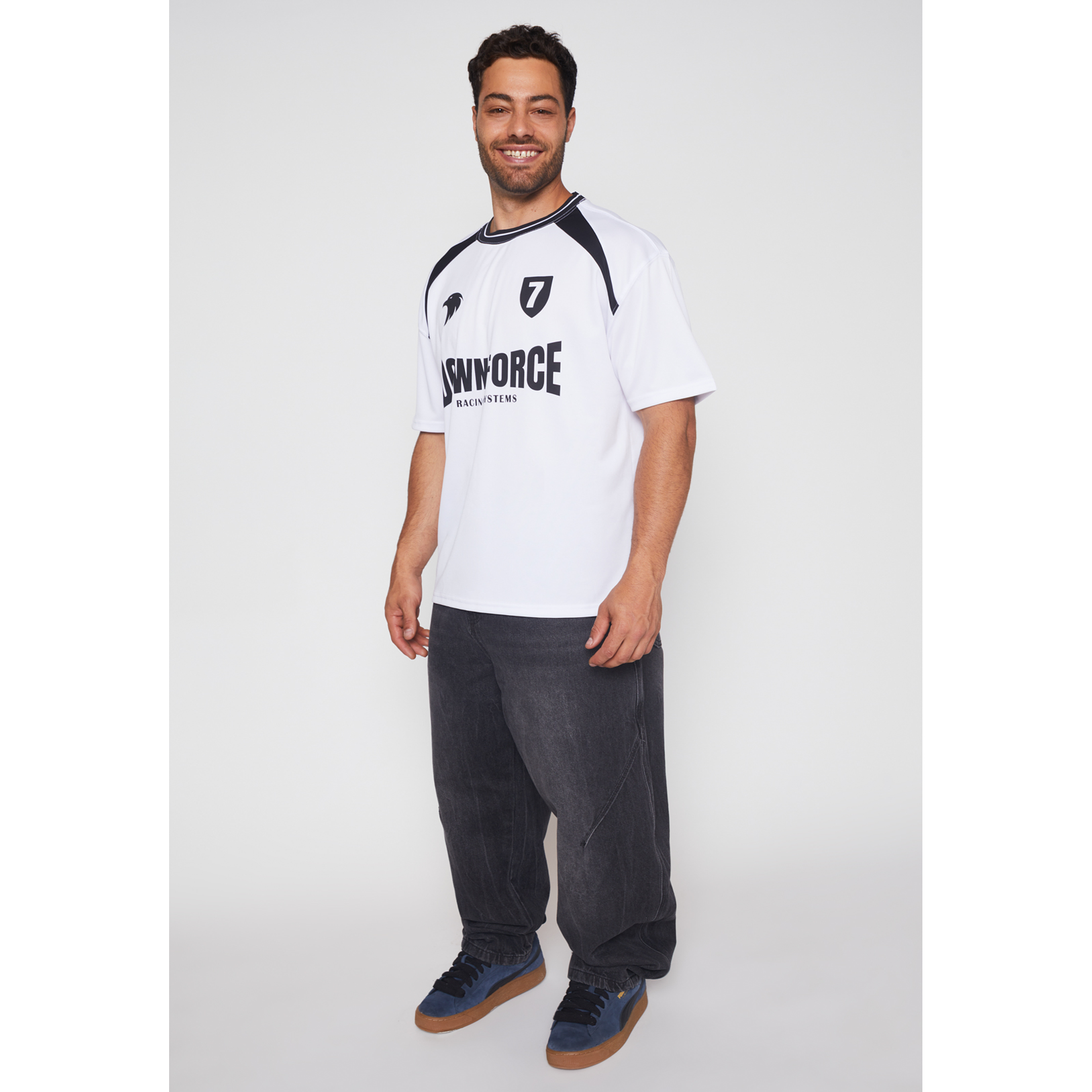 Polera Downforce Hombre Blanco Familyshop 2