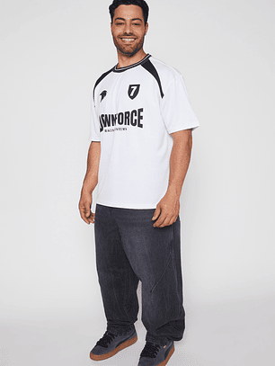 Polera Downforce Hombre Blanco Familyshop