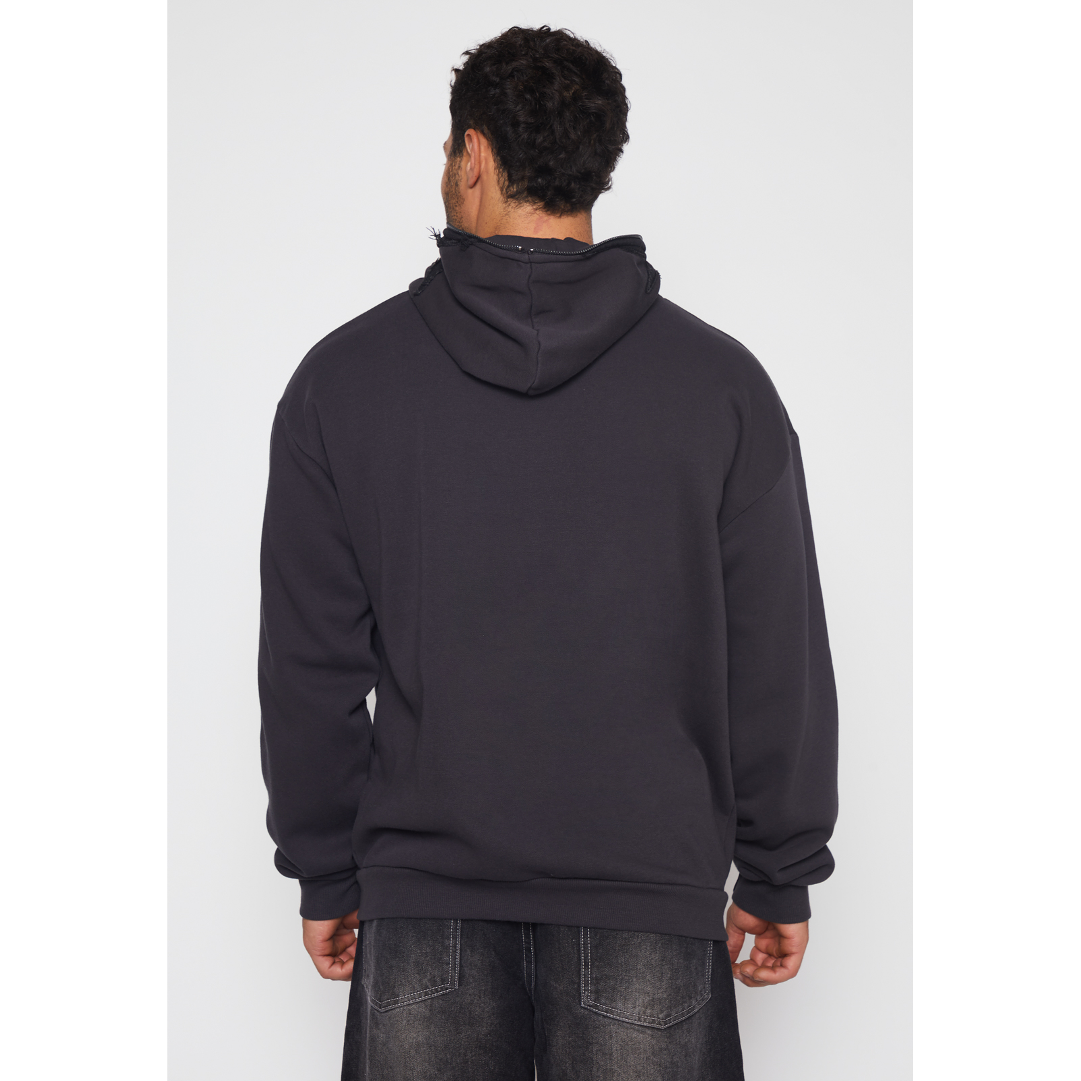 Polerón Cierre Down Town Hombre Negro Familyshop 3