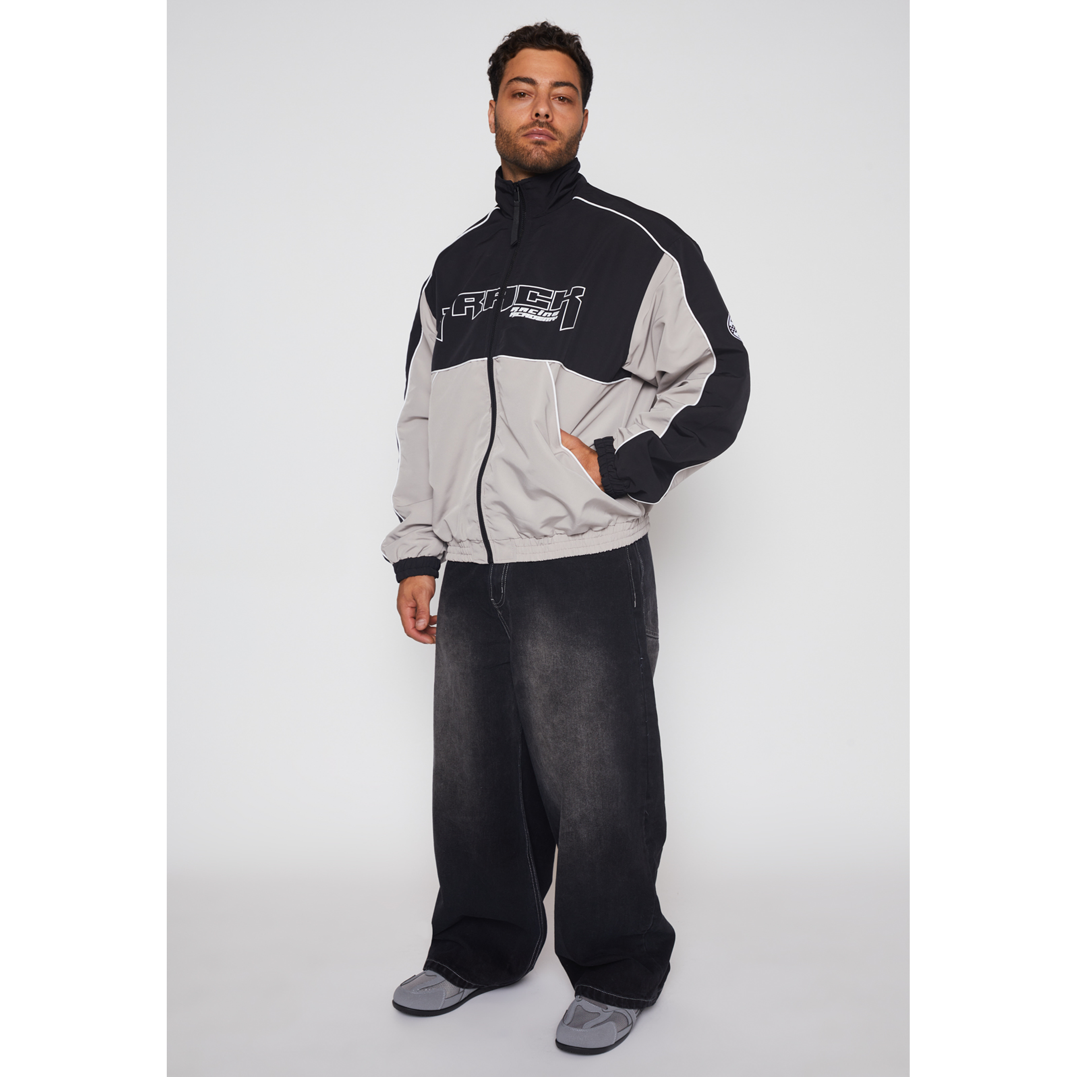 Chaqueta Track Hombre Gris Familyshop 2