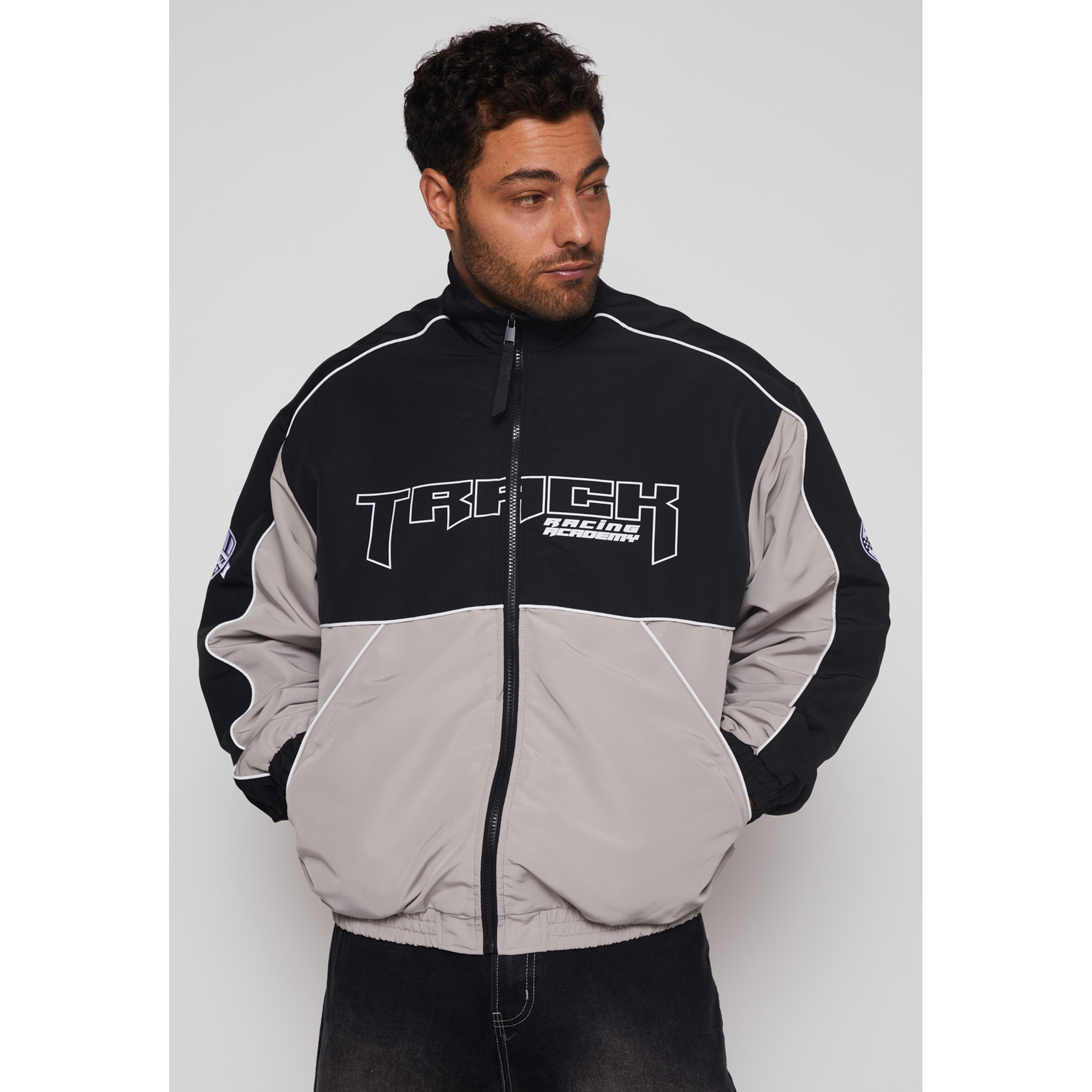 Chaqueta Track Hombre Gris Familyshop 1
