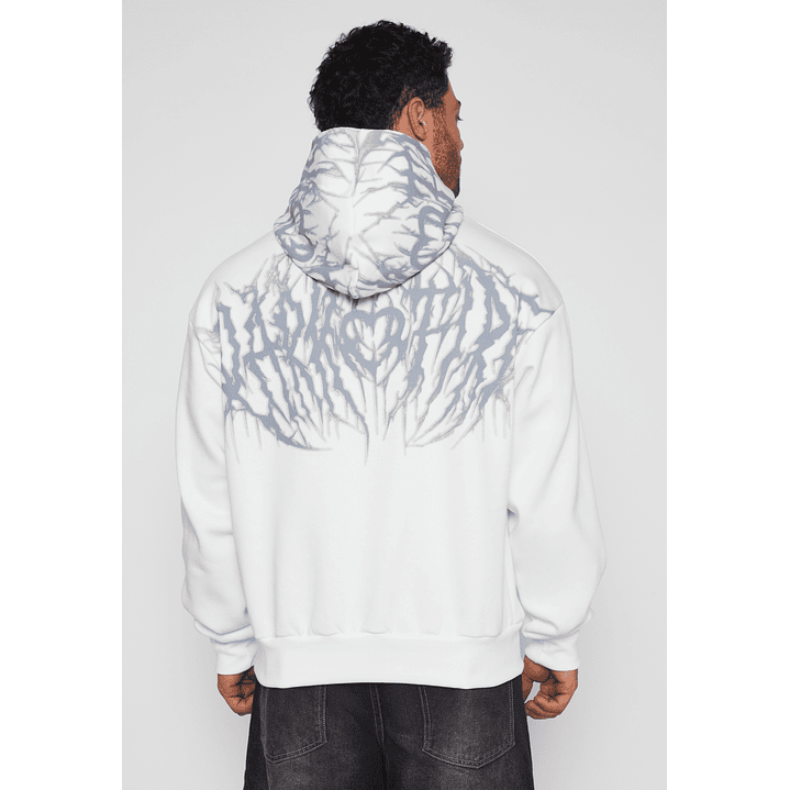 Polerón Death Moda Hombre Blanco Familyshop 3