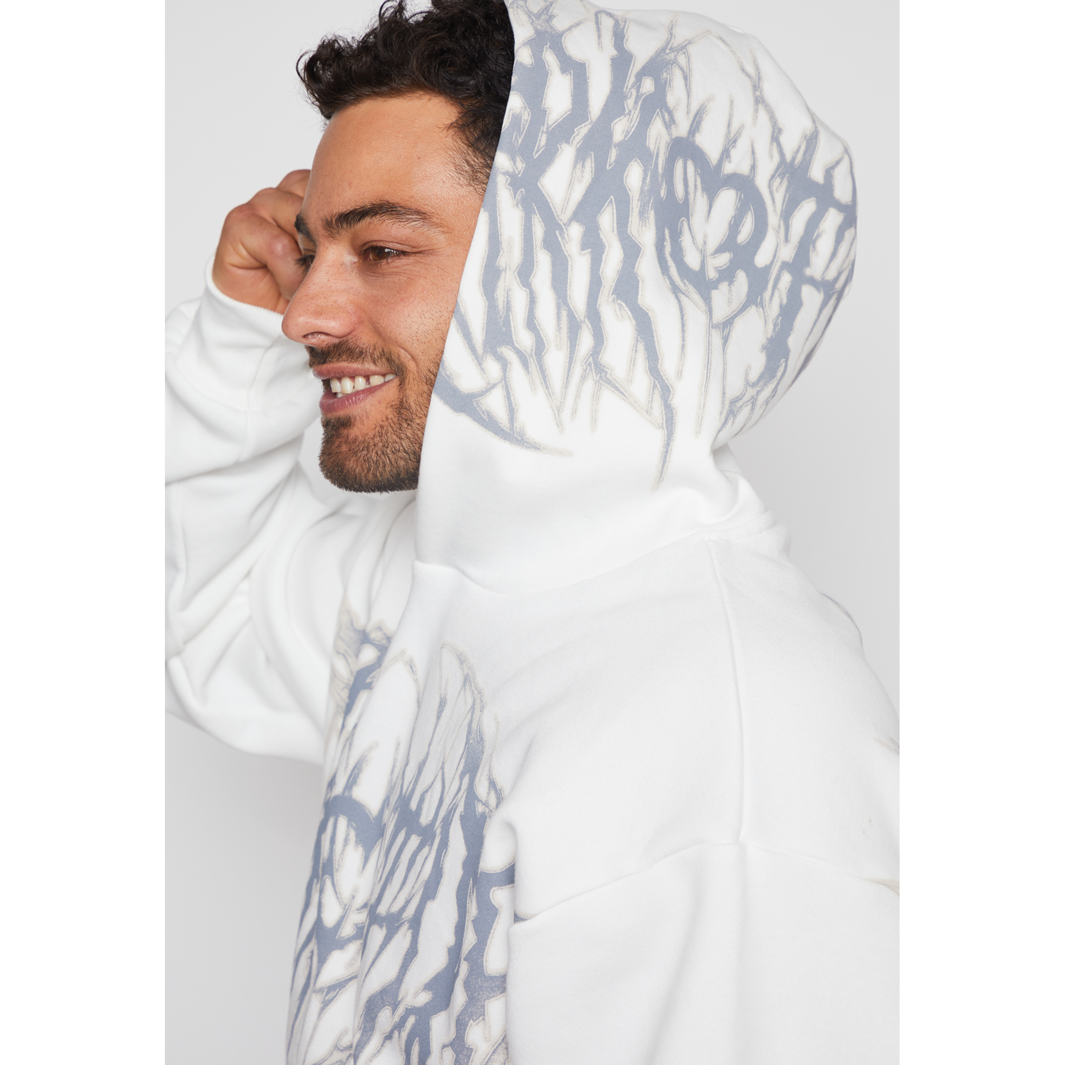 Polerón Death Moda Hombre Blanco Familyshop 4