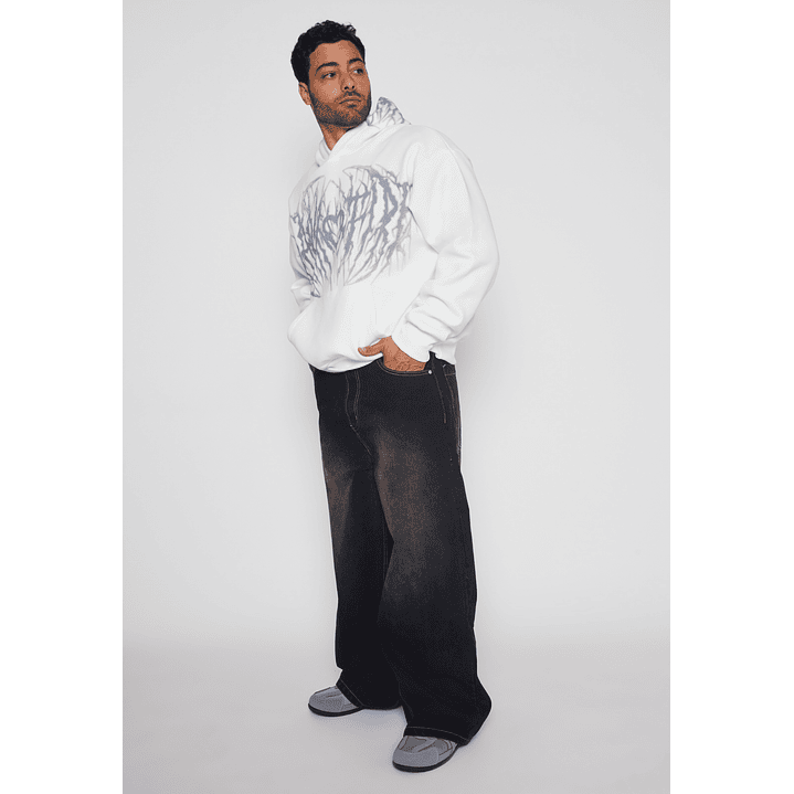 Polerón Death Moda Hombre Blanco Familyshop 2