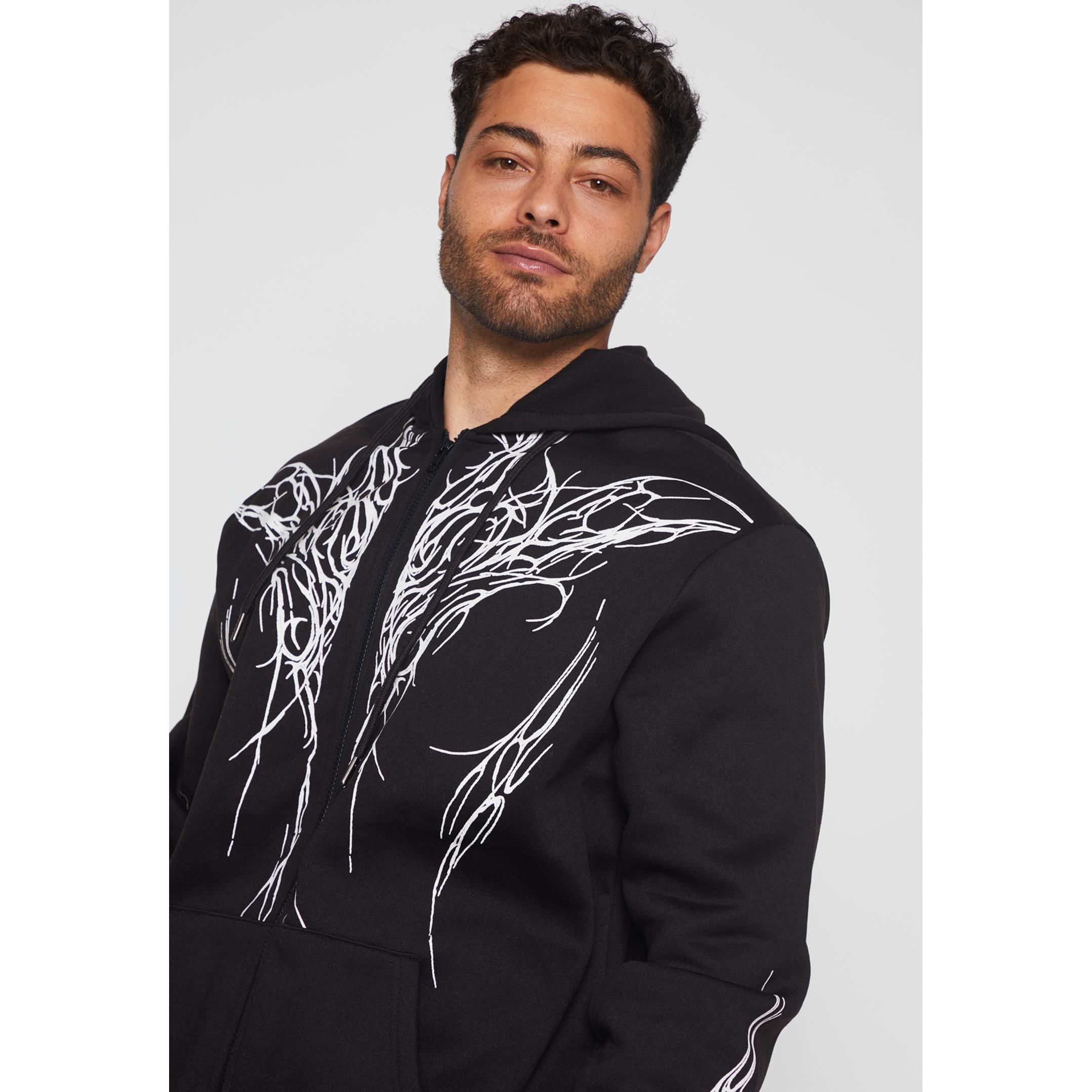 Polerón Death Cierre Hombre Negro Familyshop 4