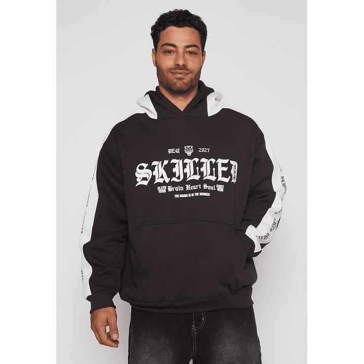 Polerón Bicolor Hombre Café Familyshop 1