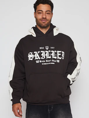 Polerón Bicolor Hombre Café Familyshop